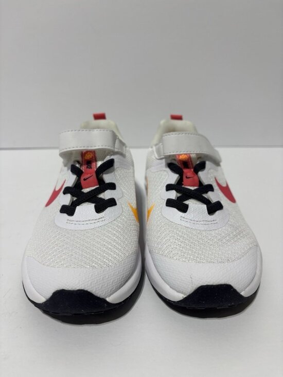 Nike Big Kids’ Revolution PS 6, White Sneakers, Boys’ Size 12 - Picture 3 of 5